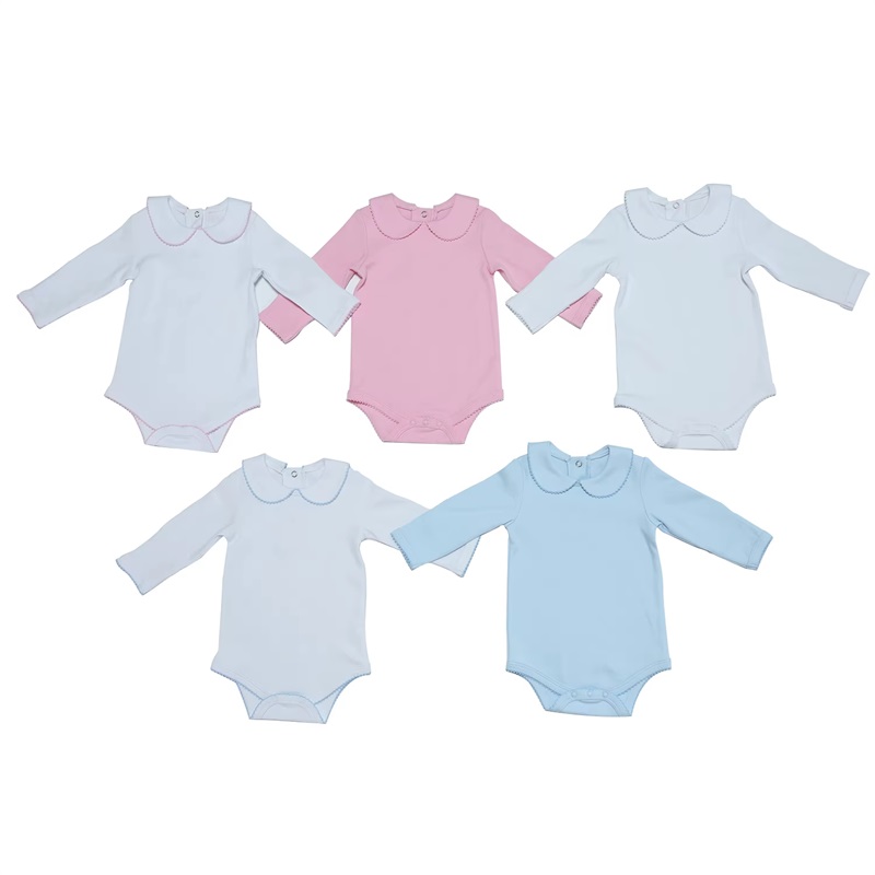 아기 옷 커스텀 피코 트림 아기 onesie